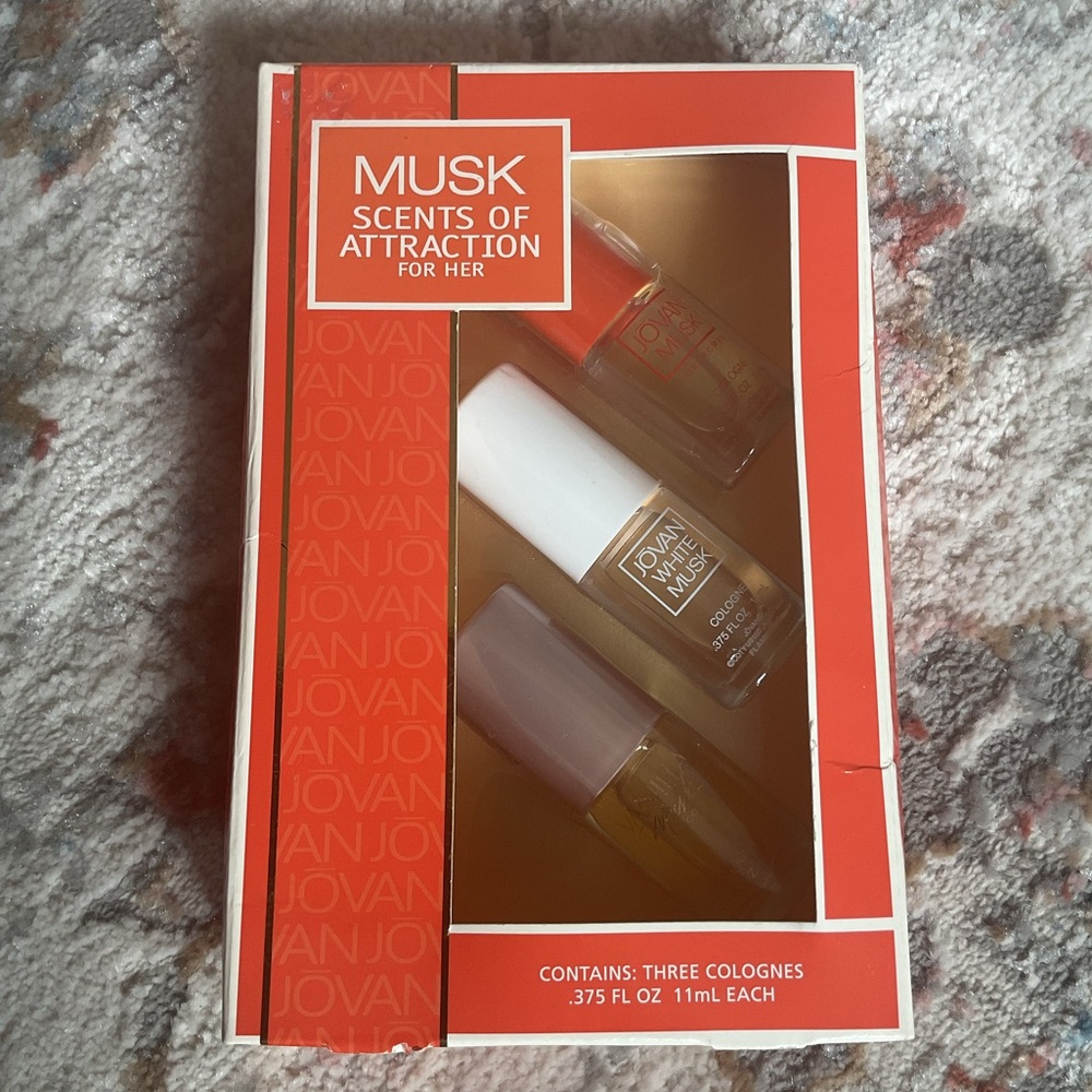 Vintage Jovani Musk Scents of Attraction for her 3-Piece Set